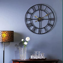Wall Clock Silent Non Ticking,Outdoor Garden Silent Battery Operated Decorative Clock for Outside, Living Room Patio Garden Pool
