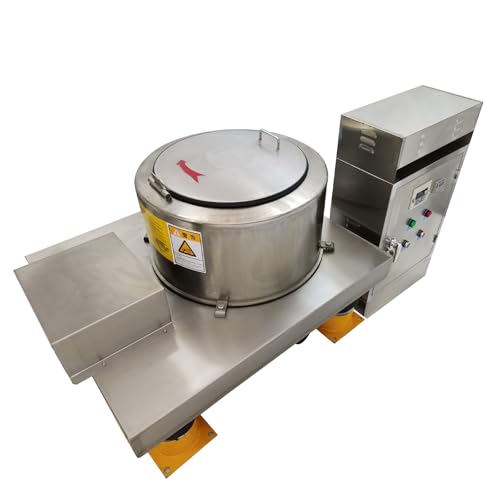 EQCOTWEA Industrial Centrifuge Machine Stainless Steel 1.5KW Gray