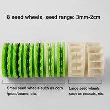 Garden Push Seeder, Seed Sower & Fertilizer Applicator, Precision Garden Seeder with 7 Seed Plates, for Planting Corn Cotton Soybean Peanut(8 Holes)