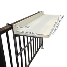ZGLINMZ WallMounted Folding Side Table for Patio & BalconyCompact Bar Table for Railings Foldable Design for Garden & Outdoor Use SpaceSaving Solution.
