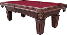 Playcraft St Lawrence 8' Espresso Slate Pool Table with Leather Drop Pockets