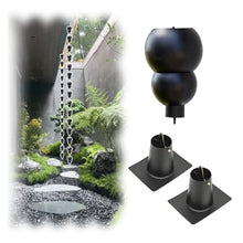 WAHHWF Stainless Steel Rain Chain, Rainwater Collector Gourd Cup