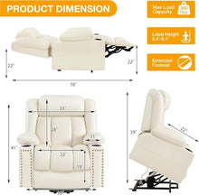 KTYUERGHK Triple Motor Power Lift Recliner with Heat Therapy Massage