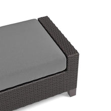 Outdoor Escape Set of 2 Outdoor Ottomans for Patio Use, Aluminum Wicker Outdoor Footstool for Patio or Garden Seating Comfort