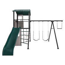 Lifetime Adventure Clubhouse Swing Set Playset Earthtone