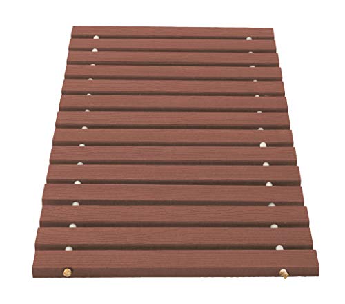Furniture Barn USA Beach Roll Up Walkway EverGrain Composite Decking, Redwood