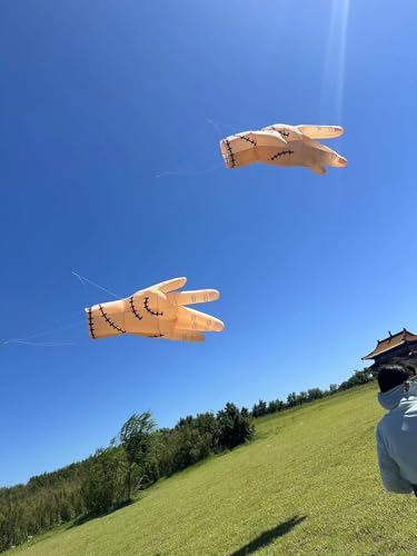 TiffySkyKite 10 Ft 3D Soft Inflatable Injured Hand Kite Pendant White