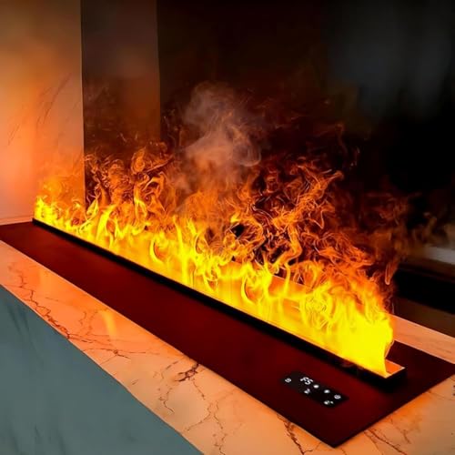 XYWGBMS Realistic Water Vapor Fireplace with Adjustable Flames for Home and Commercial Decor,01-70cm