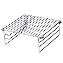 Barbecue Grill Mini Foldable Stainless Steel Portable Barbecue Grill Rack for Outdoor Activities Camp Cooking Supplies (D 7.87"x7.68"x2.95")
