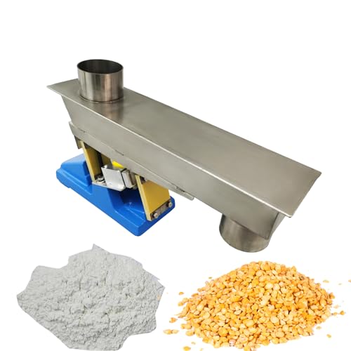 INTBUYING GZV-3F Electromagnetic Vibrating Feeder Closed-Type Shaking Feeding Machine 110V with Controller Vibrating Feeder for Transport Granular and Powdery Materials