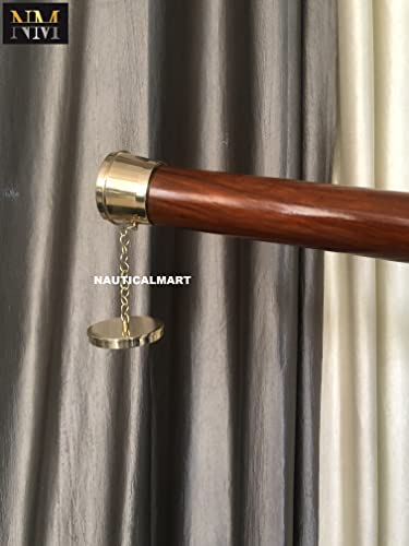 NauticalMart Floor Standing Solid Brass/Leather Griffith Astro Telescope 64