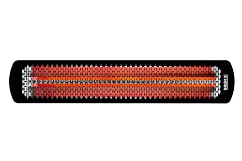 Bromic Tungsten Smart Heat 3000W Electric Patio Heater – Single Element Infrared, 220V-240V, Black Finish – BH0420031
