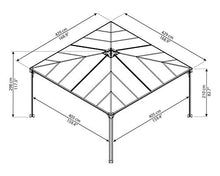 Palram Canopia Palermo 4300 Gazebo Gray