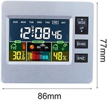 JDXQBLD Color Weather Station with Forecast, Temperature, Humidity, Intelli-Time Clock-Full Color