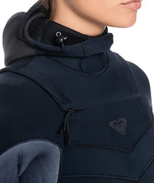 Roxy Womens 5/4/3 Syncro Hooded Front Zip GBS Wetsuit - Jet/Black