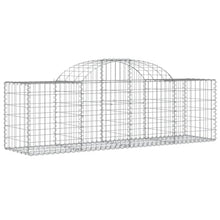 Arched Gabion Baskets 4 pcs Galvanized Iron Outdoor Plant Pots Self-Watering White Black