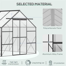 Walk-in Greenhouse, Outdoor Greenhouse with Adjustable Roof Vents, Sliding Door for Backyard, Patio, Garden