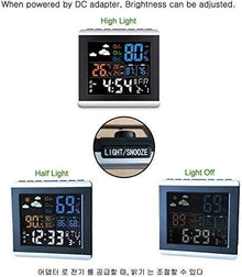 SHANBOYU Weather Station Wireless Indoor,Weather Forecast Station Thermometer Hygrometer,Color Display Digital Weather Stations has Humidity Gauge,Alarm Clocks,Adjustable Backlight