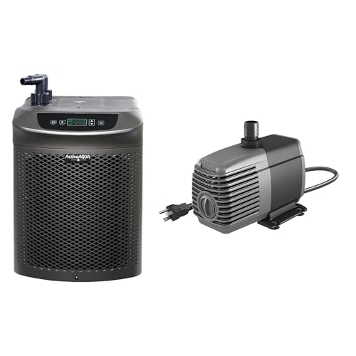 Active Aqua Hydroponic Chiller - 396-925 GPH 120V Pump - 0.25 HP - Titanium