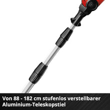 Einhell GE-HC 18 Li T Kit Power X-Change 18 V Lithium Cordless Extendable Hedge Trimmer and Lopper Kit (Telescopic, 170 mm Cut Length Chain Saw, Hedge Shears 400 mm) - Red