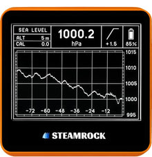 STEAMROCK Digital Barometer Barograph SB-42 V3 (Orange)