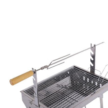 AFPSDLFJDLS Medium Stainless Steel Mesh Grill With Fork Outdoor Portable Folding Barbecue Rack