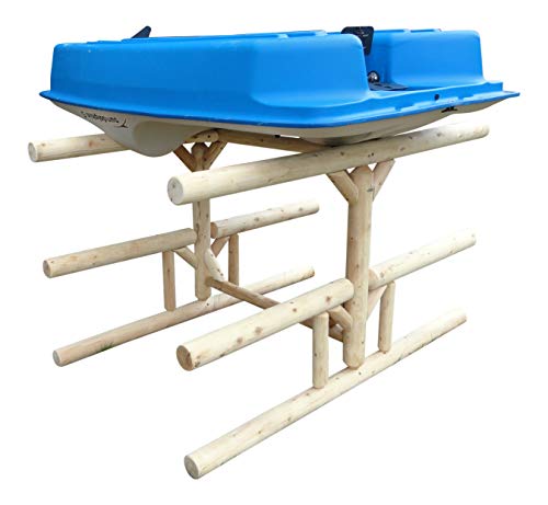 Log Kayak Rack 5-Place Storage Organizer Canyon Brown