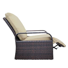 Teilmix Zinkitool Khaki Reclining Chair with HDPE