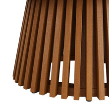 Modway Lane 39 Inch Teak Wood Outdoor Round Coffee Table in Natural – Slatted Patio Table with Pedestal Base for Patio, Balcony, Deck, Backyard, Terrace Or Sunroom