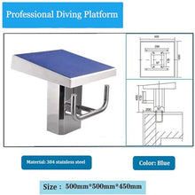 DLYZAYE Standard Pool Diving Board,Non-Slip Diving Platform Load 220lbs,Anti Slip Inclined at Load Diving Platform Equipment,Suitable for Individual Professional Players,B