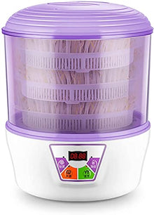 Bean Sprout Machine, Automatic Intelligent Germination Machine PTC Temperature Controller 360 Degree Sprinkler 3 Layers Seed Cereal Sprouting Machine