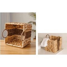 FENOKD Picnic Basket 2 Pcs Picnic Basket Toy Sundries Container Bin Rattan Basket Kitchen Organizer for Closet Pantry Shelf Outdoor Camping ，A 2 Pcs-Small