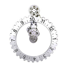 TGBHM Wall Clock Garden Clocks Outdoor Waterproof, Retro Gear Outdoor Clocks for The Garden Wall Mounted Craft Art Big Hanging Tooth Wall Outside Clock Swimming Pool Living Room Bathroom Kitchen Me