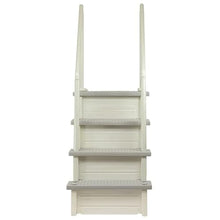 Pearl White with Cloud Grey Steps Swimming Pool Ladder for Aqua Select