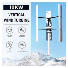 Free Energy 10KW Low Noise Vertical Axis Wind Power Turbine Generators 10000W 12V 24V 48V AC Windmill Fan for Home Farm Seashore(12V_10KW)