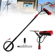 Cleaning Brush Window Solar Panel Cleaning Tool Photovoltaic Panel Cleaning Brush Hydraulic Pole Kit with Scraper Telescopic Brush