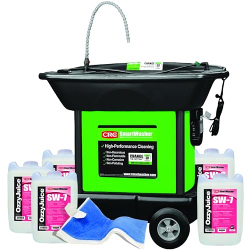 Chemfree SmartWasher Mobile Heavyweight Parts Washer (SW-737) with SW7 OzzyJuice (14742)