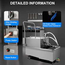 NIKAIDD Commercial Fryer Filter Machine,Oil Filtration Systems for Cooking Oil Separation,Stainless Steel Filler Cart for Restaurants,User-Friendly Mobility,Low Noise Operation