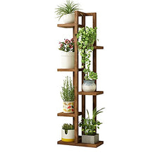 WZWTYSM flower standWooden Plant Holder Flower Pot Holder Container Shelf Plant Accessories Indoor Outdoor Balcony Garden Decoration Plants Flower Shelf Brown