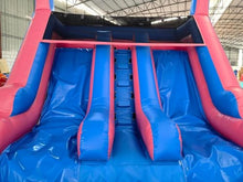 21FT(L) Commercial Grade Water Slide for Adults, No Blower, (Double Slides) (Heavy Duty Full PVC) (Large Water Pool), (1100w UL Blower), Inflatable Waterslide for Backyard, Outdoor Blow up Slide