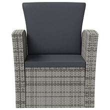 KPOTUERTU Poly Rattan 16 Piece Patio Lounge Set with Cushions, PE Rattan Outdoor Seating Group with Glass Tabletop and Removable Washable Cushion Covers