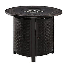 Paramount Isaac 34" Round Convertible Aluminum Firepit Table