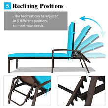 TEOYETTSF Lounge Chair Adjustable Cushion in Turquoise