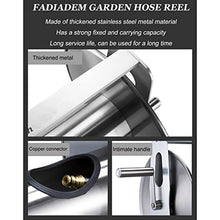 Garden Hose Reel with Hose, Wall Mounted/Portable Tote Hose Reel Cart with 5 Sprayer Modes Nozzle, Heavy Duty Stainless Steel Hose Holder Hose Hanger, Outside Water Pipe Rack Winding Tool
