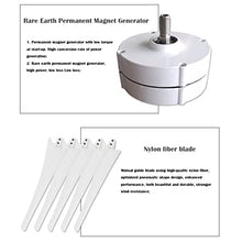 TQQEPOOL Wind Turbine Generator,12V Wind Turbine Kit,200W Wind Power Generator 3 Blades Auto Adjust Windward Direction(Not Included Mast)