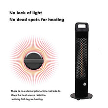 Instant Heater Patio Heater Freestanding Stainless Steel Outdoor Heater Fast Heating Radiator Portable with Carry Handle Heaters for Home-Black 65cm (65cm Black)