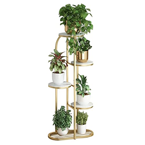 RWGOVLU Flower Stand Living Room Floor-to-Ceiling Flower Stand Wrought Iron Balcony Multi-Storey Indoor Green Dill Flower Pot Stand Plant Stand