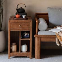 Couch End Table Chinese Style Wooden Sofa Side Table Tea Cabinet Side Cabinet Side Cabinet Home Small Tea Table Corner Tables for Living Room