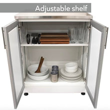 Blue Sky Outdoor Living White Shaker 2-Piece Outdoor Kitchen Combo Set – Weather-Resistant Modular Cabinets