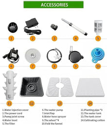FLTRGO Hydroponic Growing Kits Hydroponics Growing System for Indoor Herbs,Fruits and Vegetables - Aeroponic Tower Adapter,45 Holes Hydroponic System,Gifts for Men Women